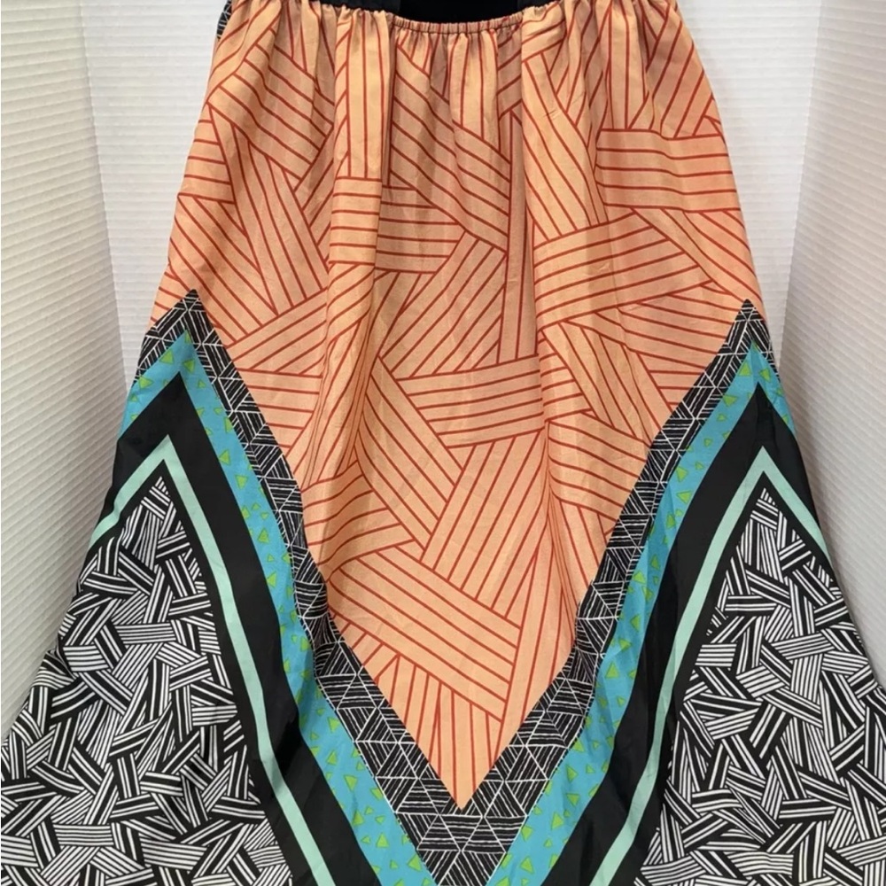Forever 21 Dress Women’s Size 2X Strapless Multicolor Flare Dress